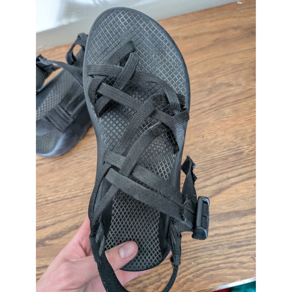 Chaco ZX2 Classic Womens 8 Black Strappy Athletic Outdoor Hiking Sandals Toe - Picture 5 of 11